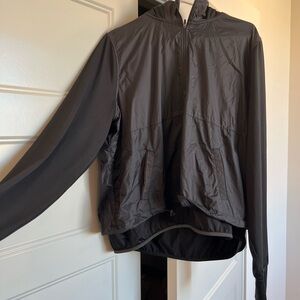 Women’s Black Hooded Jacket/Windbreaker